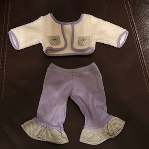 Bitty Baby Cozy Cardigan and pants